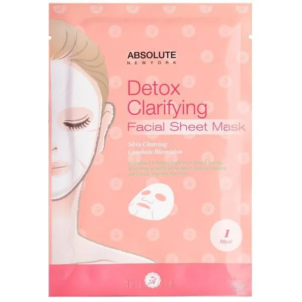 Absolute New York Detox Clarifying Facial Sheet Mask