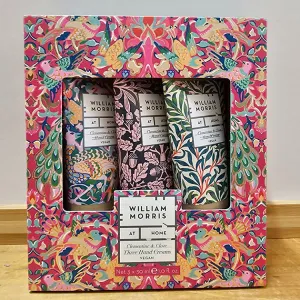 BOX OF THREE HAND CREAMS WILLIAM MORRIS