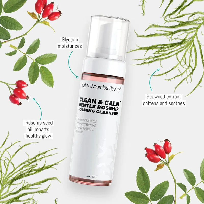 Clean & Calm® Gentle Rosehip Foaming Cleanser