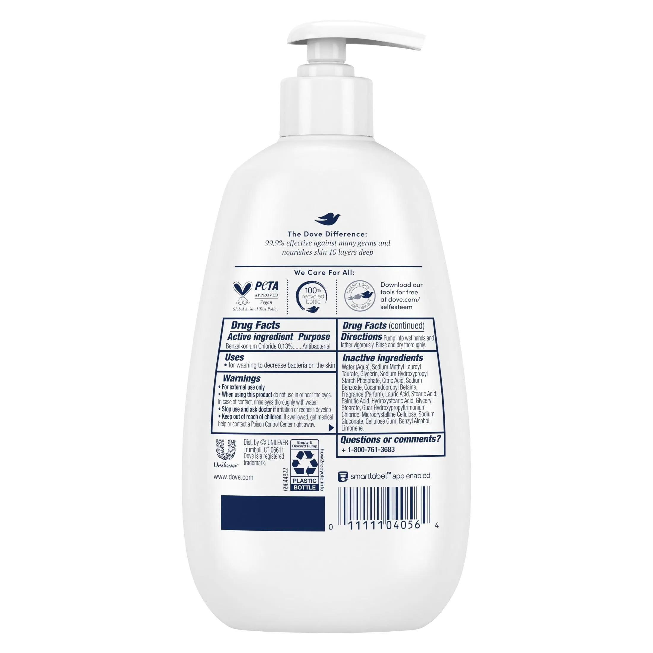 Dove Care and Protect Daily Use Antibacterial Hand Soap, 12 fl oz