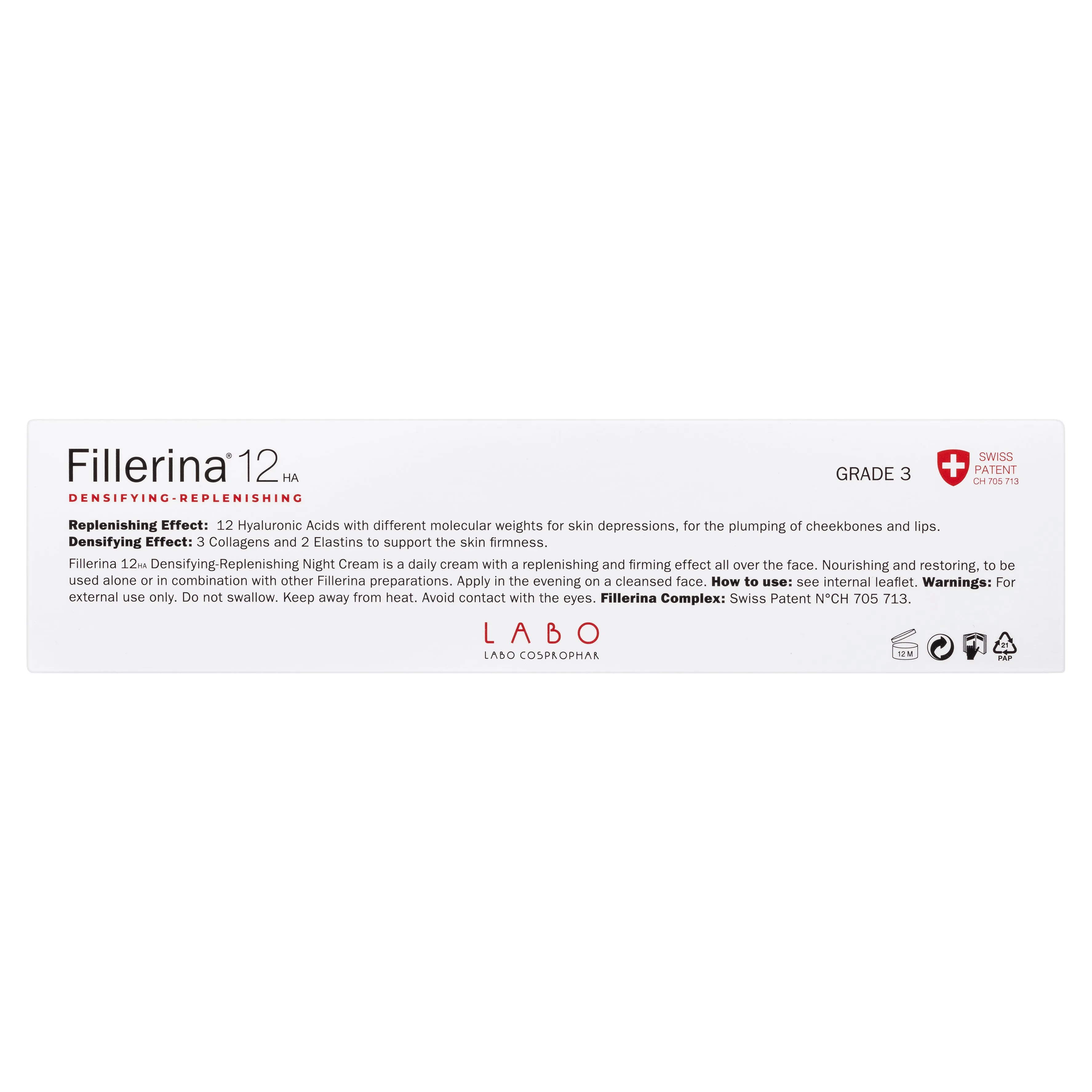 Fillerina 12HA Densifying-Replenishing Night Cream