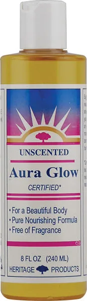 HERITAGE - Aura Glow Massage Oil Unscented - 8 fl. oz. (240 ml)