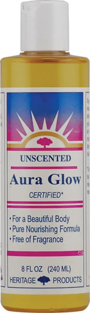 HERITAGE - Aura Glow Massage Oil Unscented - 8 fl. oz. (240 ml)