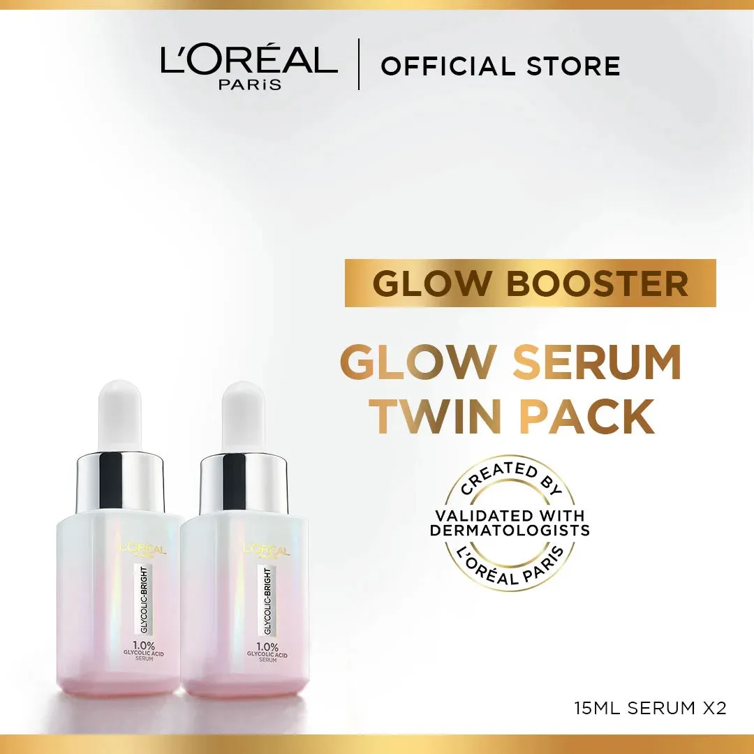 Loreal Paris Glow Serum Twin Pack 15ml