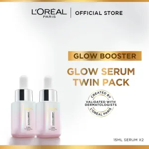 Loreal Paris Glow Serum Twin Pack 15ml