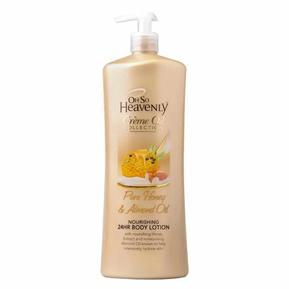 Oh So Heavenly Creme Oil Body Lotion - Pure Honey & Almond Oil (1L)