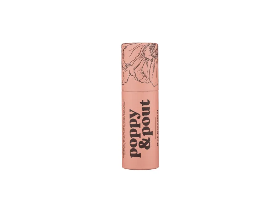 Poppy & Pout Pink Grapefruit Lip Balm