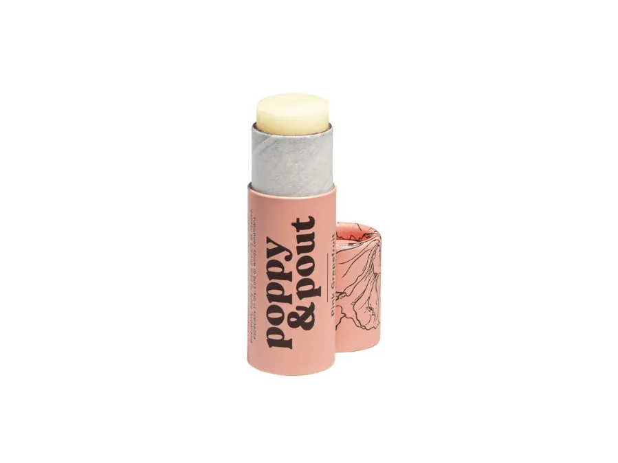 Poppy & Pout Pink Grapefruit Lip Balm