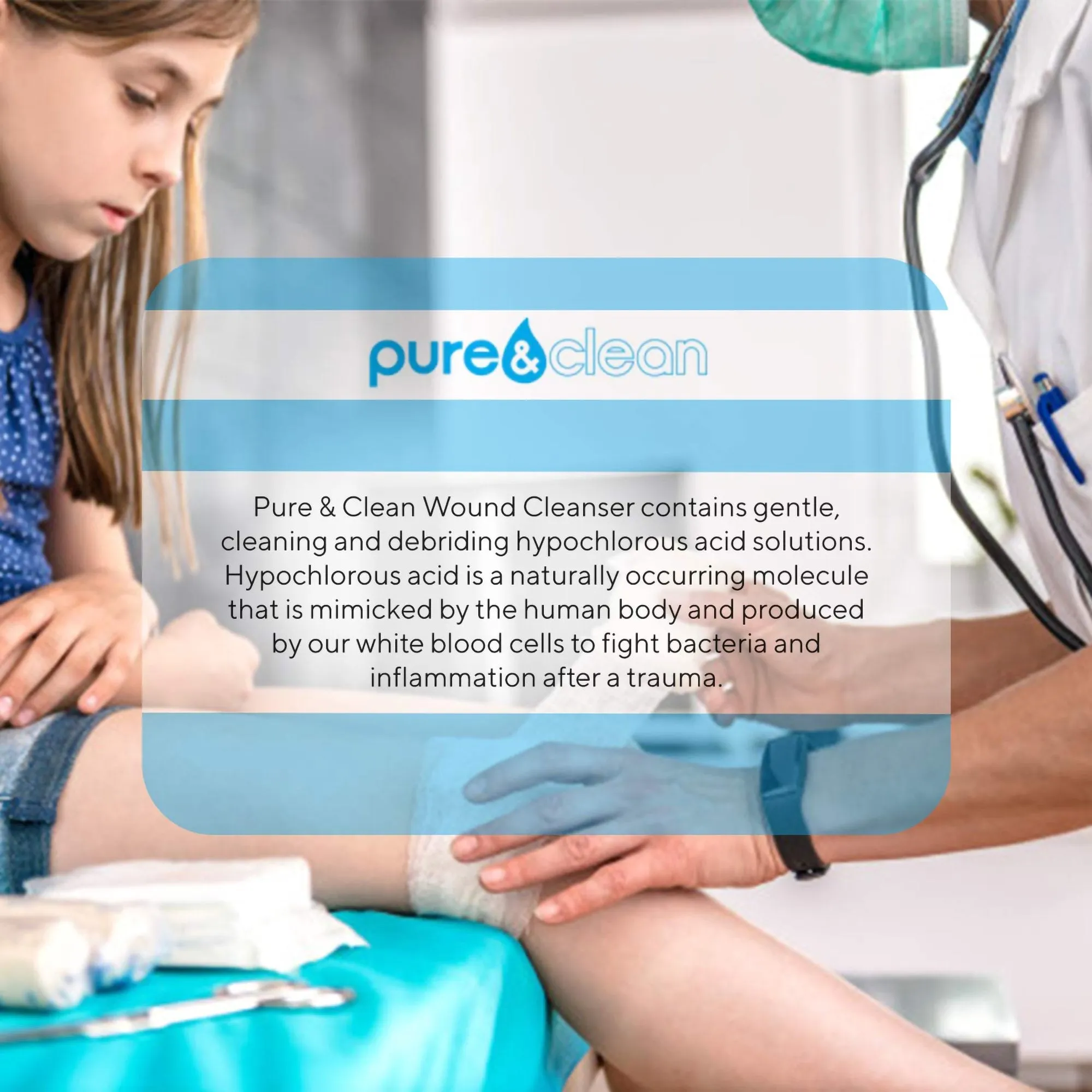 Pure & Clean Wound Cleanser, 8 oz. Pump Bottle