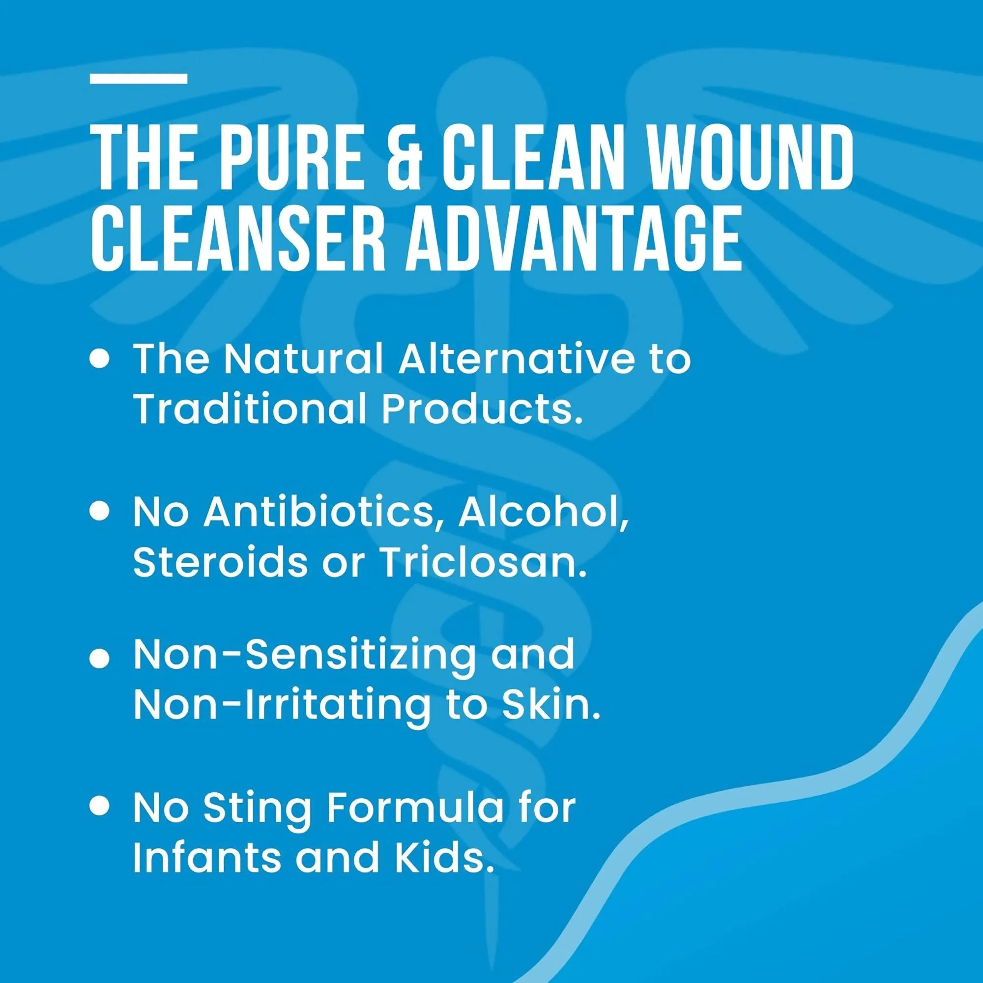 Pure & Clean Wound Cleanser, 8 oz. Pump Bottle