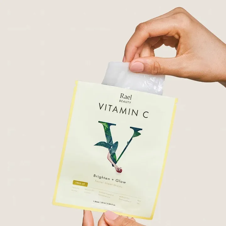 Rael Beauty Vitamin C Facial Sheet Masks