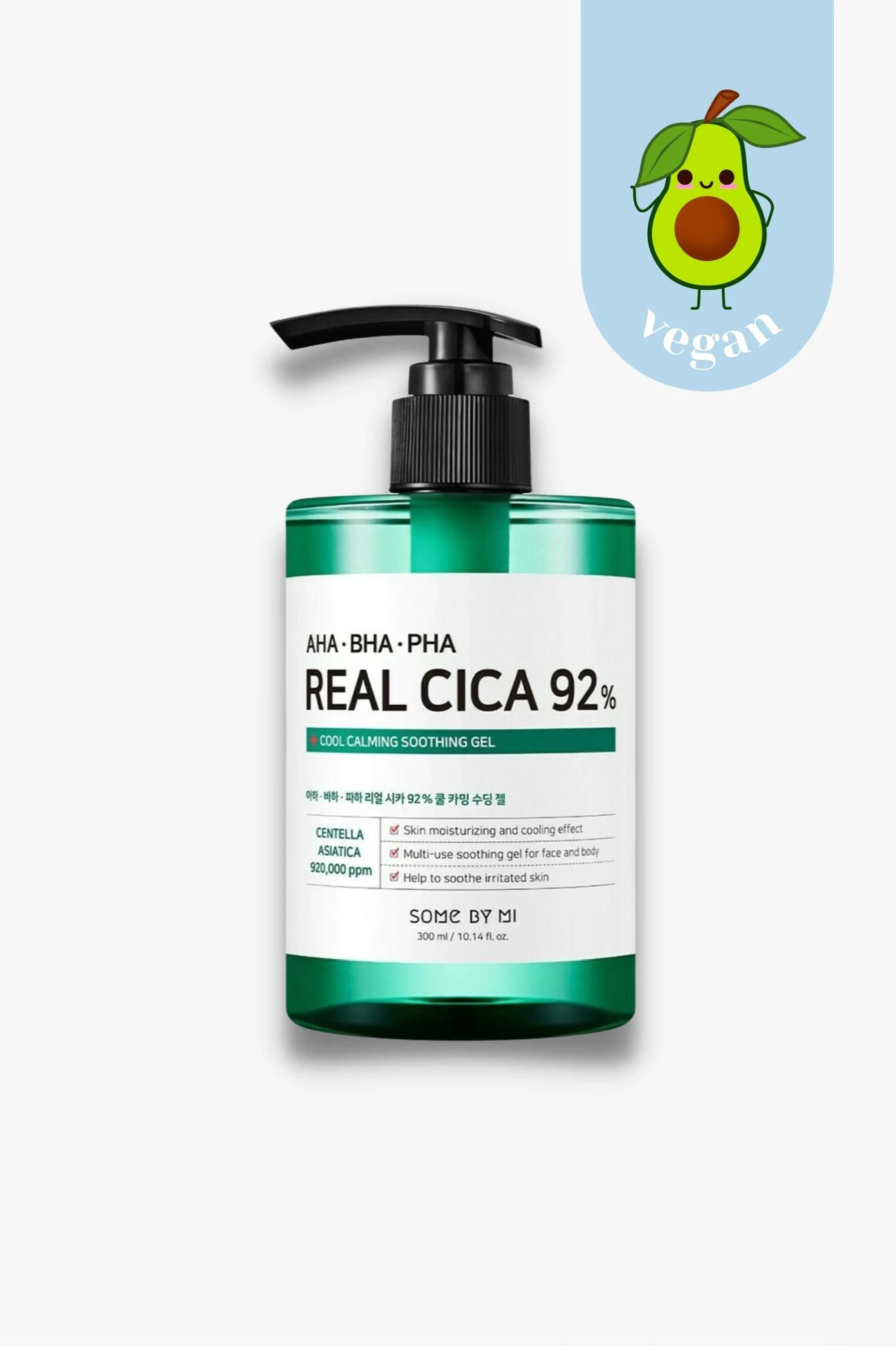 Some By Mi - AHA BHA PHA Real Cica 92% Cool Calming Soothing Gel - 300ml